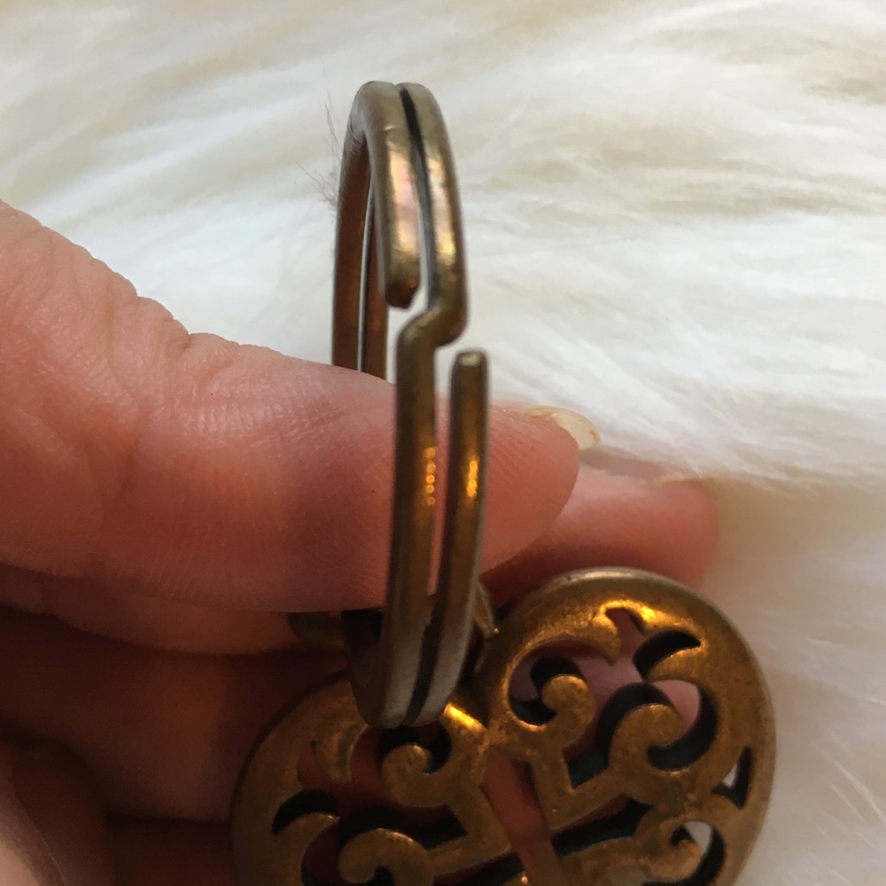 Well Loved James Avery Regal Heart Keychain Gem